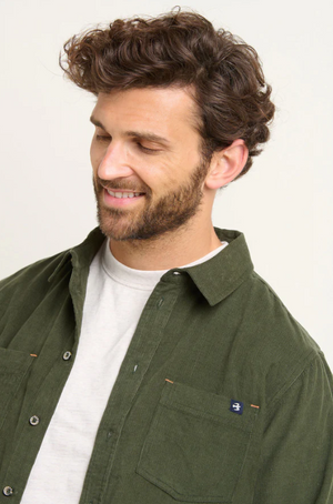 Brakeburn Khaki Corduroy Shirt