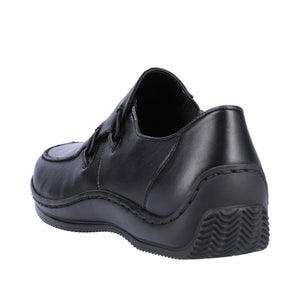 Rieker L1751-00 Black Womens Casual Comfort Slip On Shoes