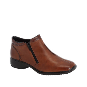 Rieker L3882-24 Brown Women's Leather Casual Smart Shoes
