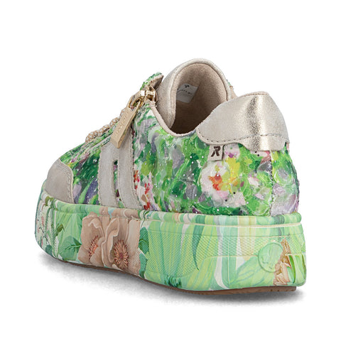 Rieker M7711-91 Multi Womens Casual Comfort Lace Up Zip Up Shoes