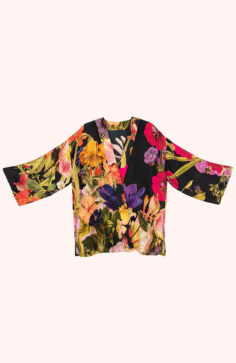 Powder Midnight Posy Mid Length Kimono MLK2