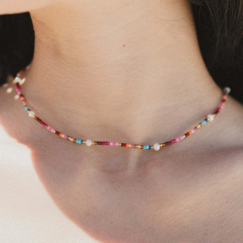 Pineapple Island  MNP008 Merah Dainty Endless Summer Necklace