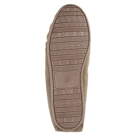 Mokkers MS245S Taupe  Mens Suede Moccasin Slippers
