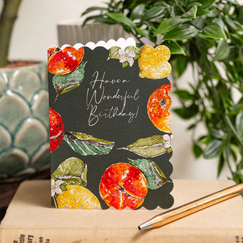 Have a Wonderful Birthday (Orangery Noir) Card (Cello-Free)