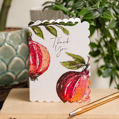 Thank You (Pomegranate Pure) Card (Cello-Free)