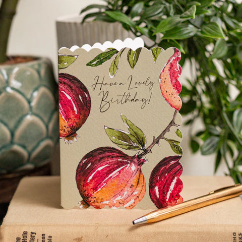 Have a Lovely Birthday (Pomegranate Pure) Card (Cello-Free)