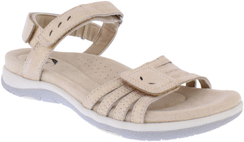 Free Spirit Maddy Champagne Womens Touch Fastening Open Toe Sandals