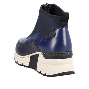 Rieker N6352-14 Navy Womens Casual Comfort Sporty Ankle Boots