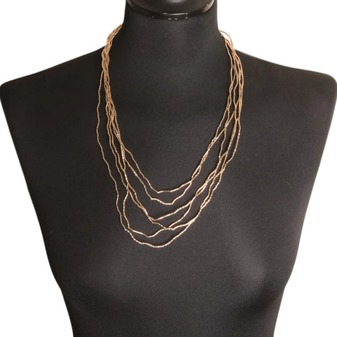 Jess and Lou NK408GLD Gold Lightweight Layered Necklace Hypoallergenic and Nickel Free