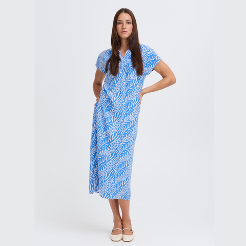 B.Young Bymmjoella Dress 3 20818761 Nature Vibes Nebulas Blue
