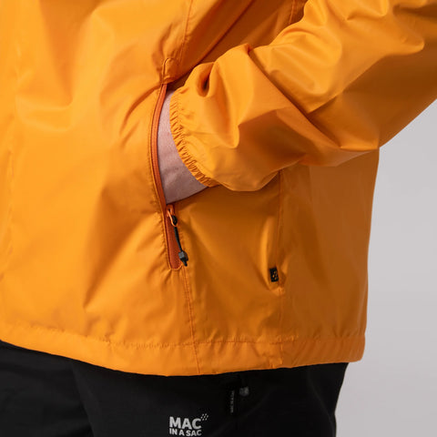 Mac in a Sac Origin 2 Soft Orange Unisex Lightweight Waterproof Packable Jacket