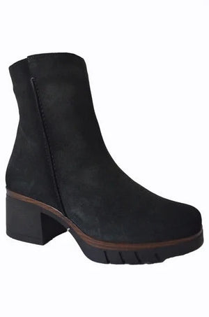 Paula Urban 11-1143 Oil Cenza Black Leather Boots