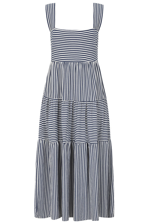 Alice Collins Bude Dress Rich Navy/Wild Oat