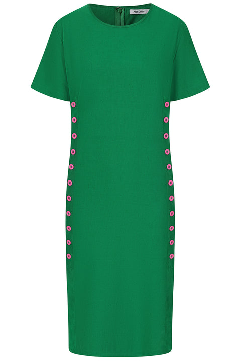 Alice Collins Kylie Dress Green Pepper/Candyfloss - Shoe Centre & CO Alice Collins Kylie Dress Green Pepper/Candyfloss - Shoe Centre & CO