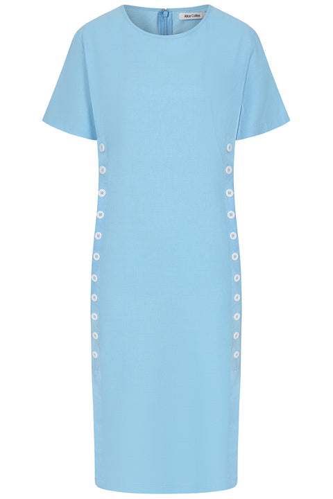 Alice Collins Kylie Dress Sky/White
