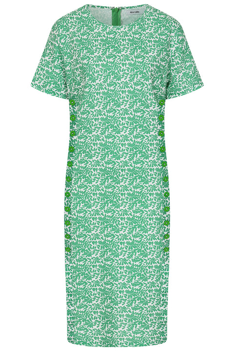 Alice Collins Kylie Print Dress Fern Green/Pepper