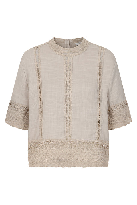 Alice Collins Fancoise Top Pebble