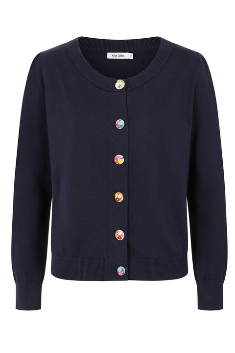Alice Collins Daphne Cardigan Rich Navy