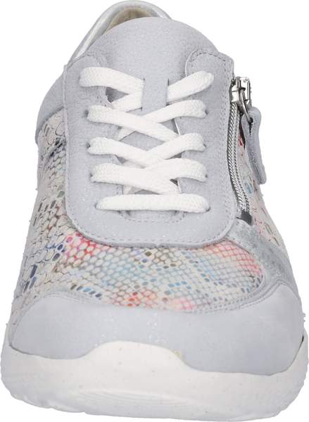 Waldlaufer 815M01 413 159 M-Ira Calli Fume Maystr May Cloud Silber Multi Womens M Fitting Nubuck/Stretch and Lace Up Zip Up Shoes