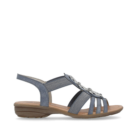Remonte R3605-12 Blue Women's Slingback Strappy Casual Comfort Cushioned Sandals