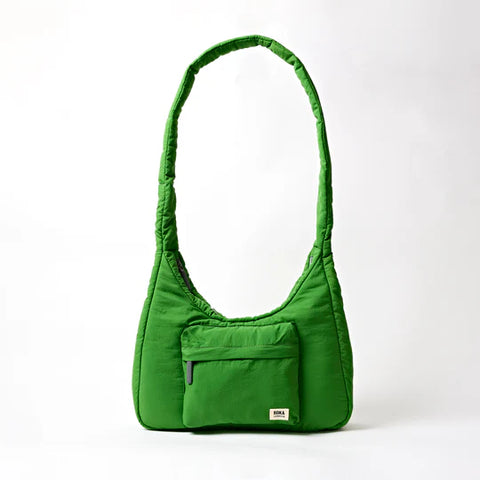 Roka Belsize Online Lime Taslon Puffy Shoulder Bag