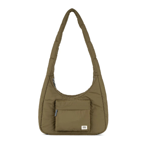 Roka Belsize Moss Taslon Puffy Shoulder Bag