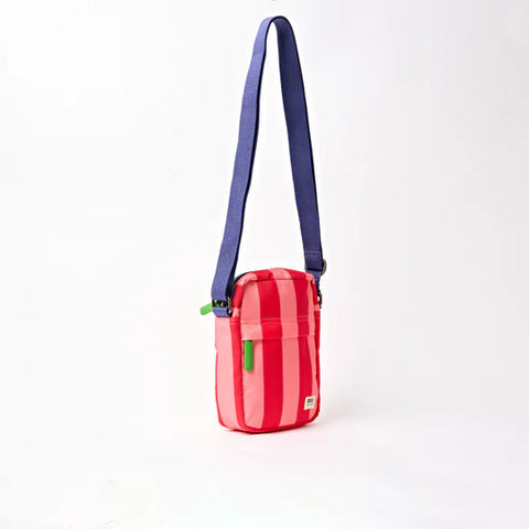 Roka Bond Circus Print Recycled Canvas Crossbody Bag