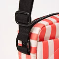 Roka Bond Coral Stripe Recycled Canvas Crossbody Bag