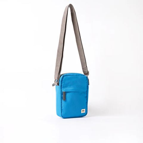 Roka Bond Malibu Blue Recycled Canvas Crossbody Bag