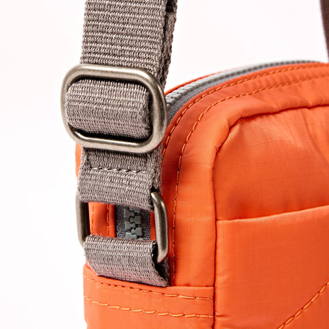 Roka Bond Tangerine Recycled Canvas Crossbody Bag