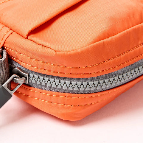 Roka Bond Tangerine Recycled Canvas Crossbody Bag