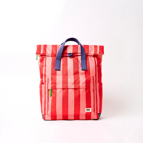 Roka Canfield B Small Circus Print Recycled Nylon Roll-top Backpack