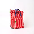 Roka Canfield B Small Circus Print Recycled Nylon Roll-top Backpack