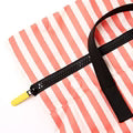 Roka Canfield B Medium Coral Stripe Recycled Nylon Roll-top Backpack