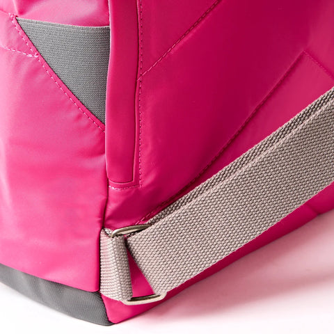 Roka Canfield B Small Granita Red Recycled Nylon Roll-top Backpack