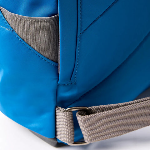 Roka Canfield B Medium Malibu Blue Recycled Nylon Roll-top Backpack