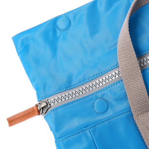 Roka Canfield B Medium Malibu Blue Recycled Nylon Roll-top Backpack