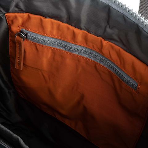 Roka Canfield B Medium Burnt Orange Recycled Nylon Roll-top Backpack