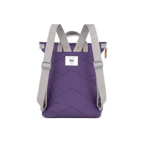 Roka Canfield B Small Majestic Purple Recycled Nylon Roll-top Backpack