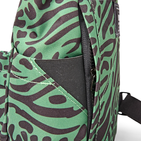 Roka Canfield B Small Mixed Animal Artichoke Recycled Canvas Roll-top Backpack