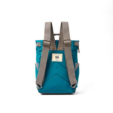 Roka Canfield B Small North Sea Recycled Nylon Roll-top Backpack