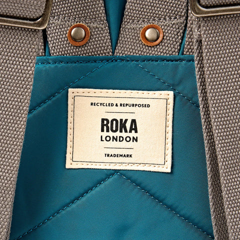 Roka Canfield B Small North Sea Recycled Nylon Roll-top Backpack