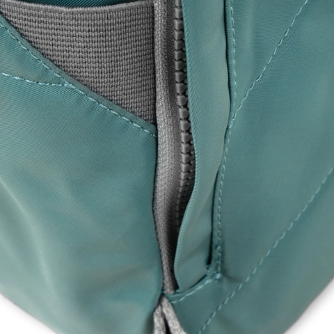 Roka Canfield B Small Sage Recycled Nylon Roll-top Backpack