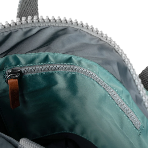 Roka Canfield B Small Sage Recycled Nylon Roll-top Backpack