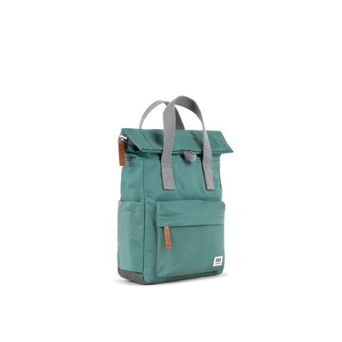 Roka Canfield B Small Sage Recycled Nylon Roll-top Backpack