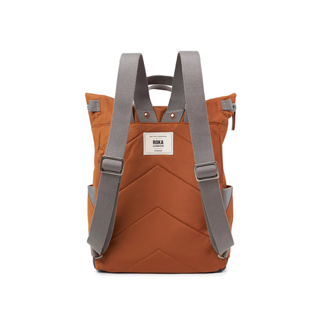 Roka Canfield B Small Bran Recycled Nylon Roll-top Backpack