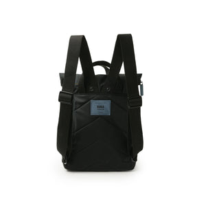 Roka Creative Waste Black Edition Canfield B Small All Black Airforce Recycled Nylon Weather Resistant Bag