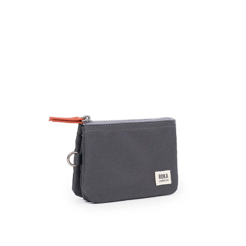 Roka Carnaby Faded Black Recycled Canvas Wallet