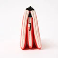 Roka Carnaby Small Coral Stripe Canvas Wallet