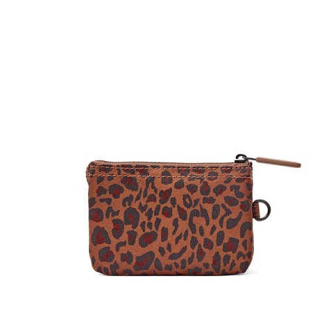 Roka Carnaby Small Mini Leopard Canvas Wallet